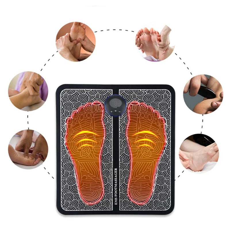 Tapete Massageador de Pés EMS Remoto